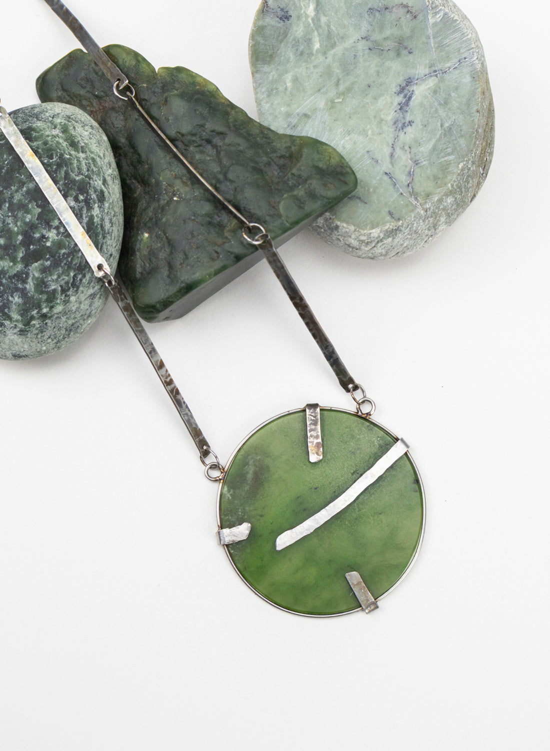 NZ Jade Pounamu, Stainless Steel Necklace