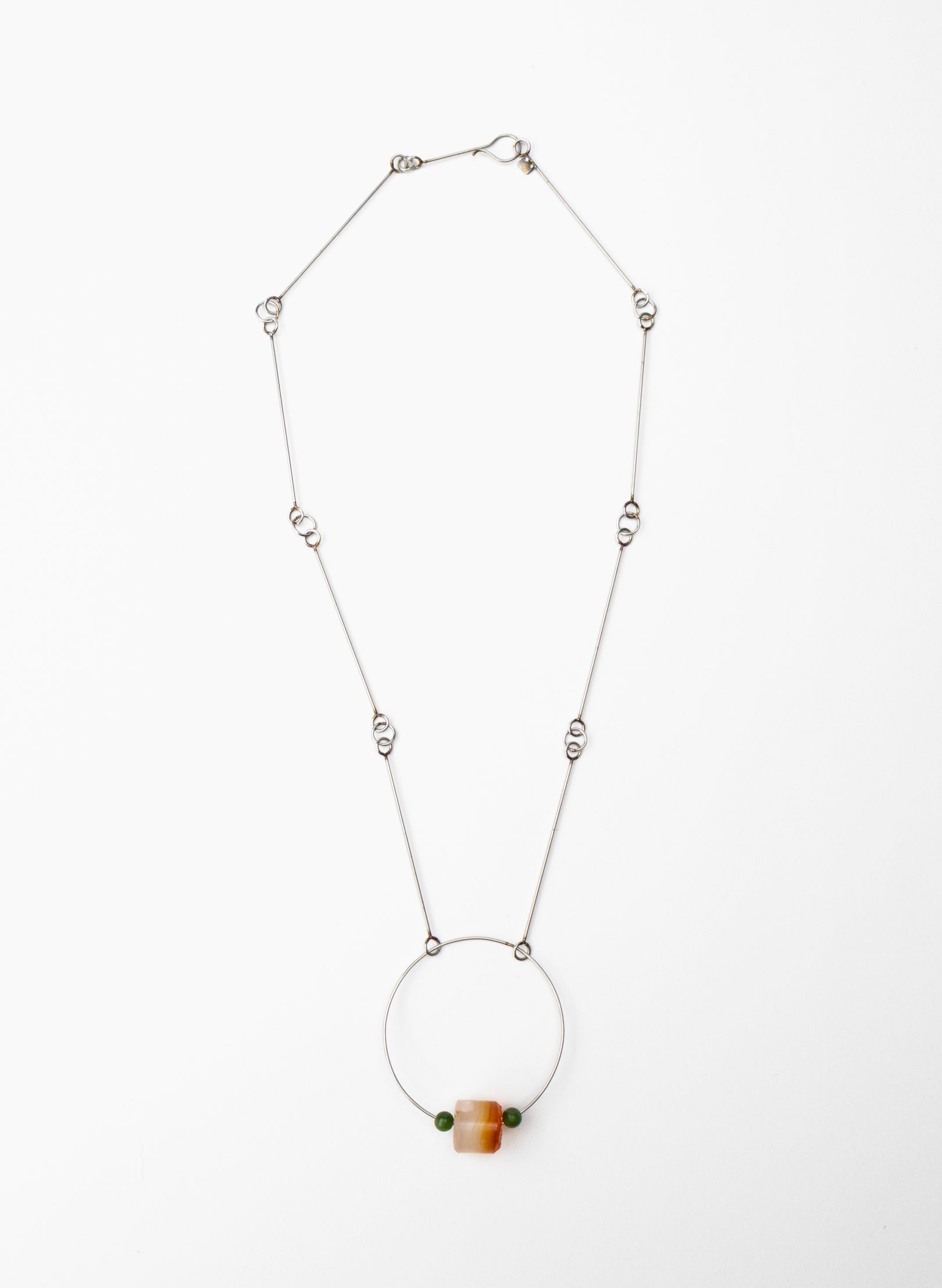 NZ Jade Pounamu, Stainless Steel Necklace