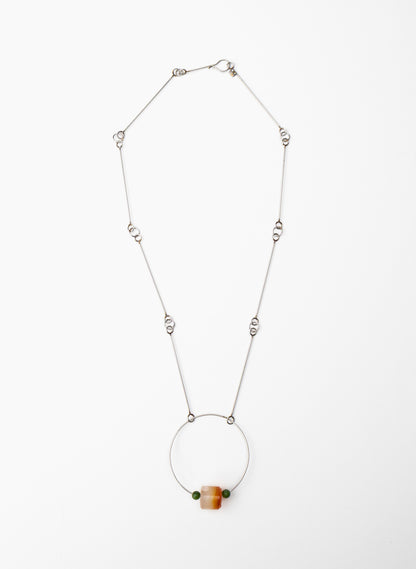 NZ Jade Pounamu, Stainless Steel Necklace