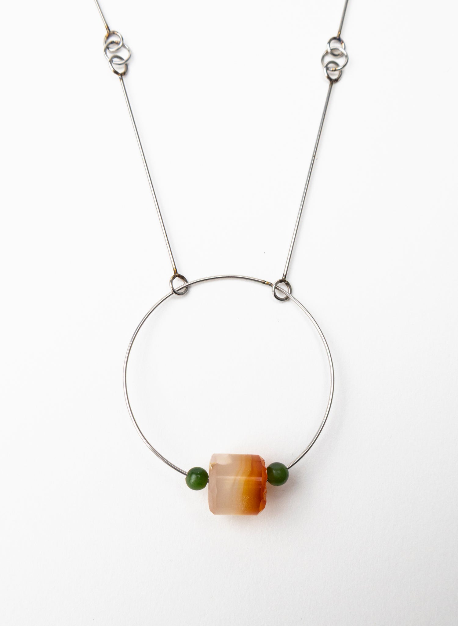 NZ Jade Pounamu, Stainless Steel Necklace