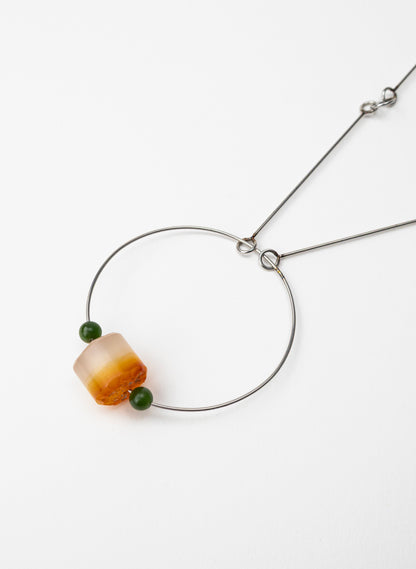 NZ Jade Pounamu, Stainless Steel Necklace