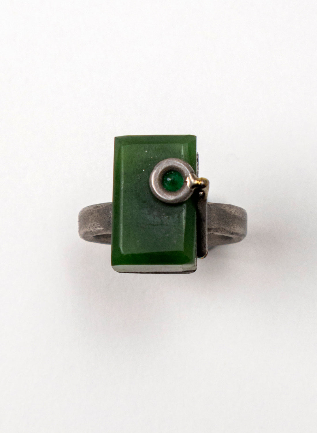 Emerald Cut Pounamu Ring