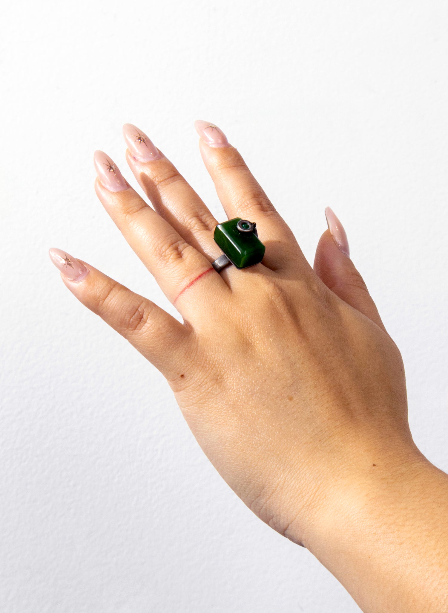 Emerald Cut Pounamu Ring