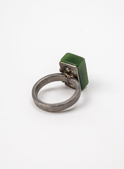 Emerald Cut Pounamu Ring