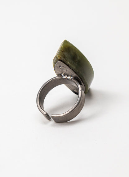 Pounamu Inanga Titanium Ring