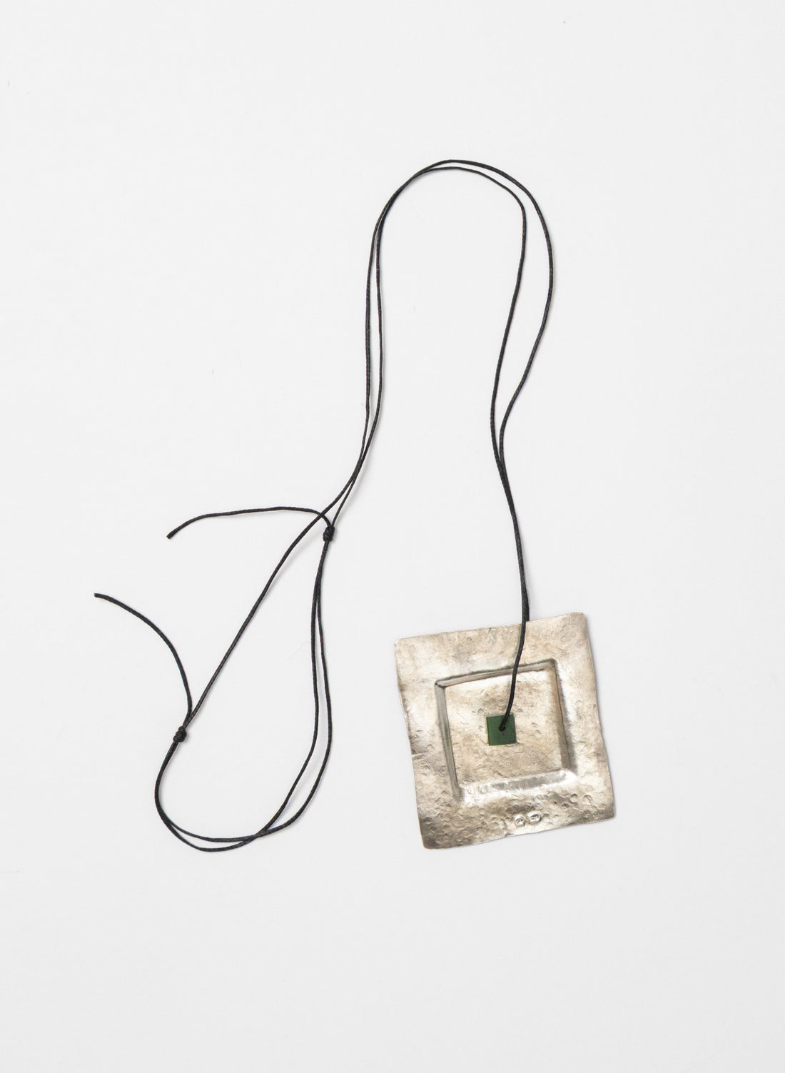 Square Silver Necklace