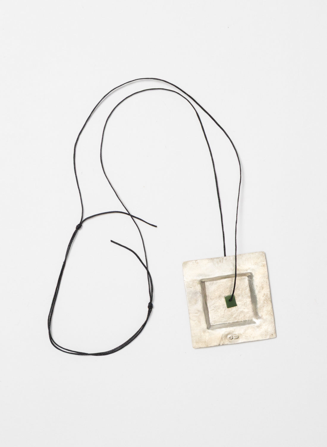 Square Silver Necklace