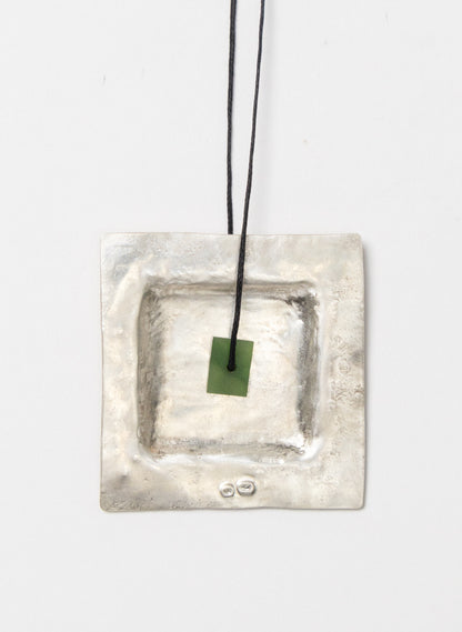 Square Silver Necklace
