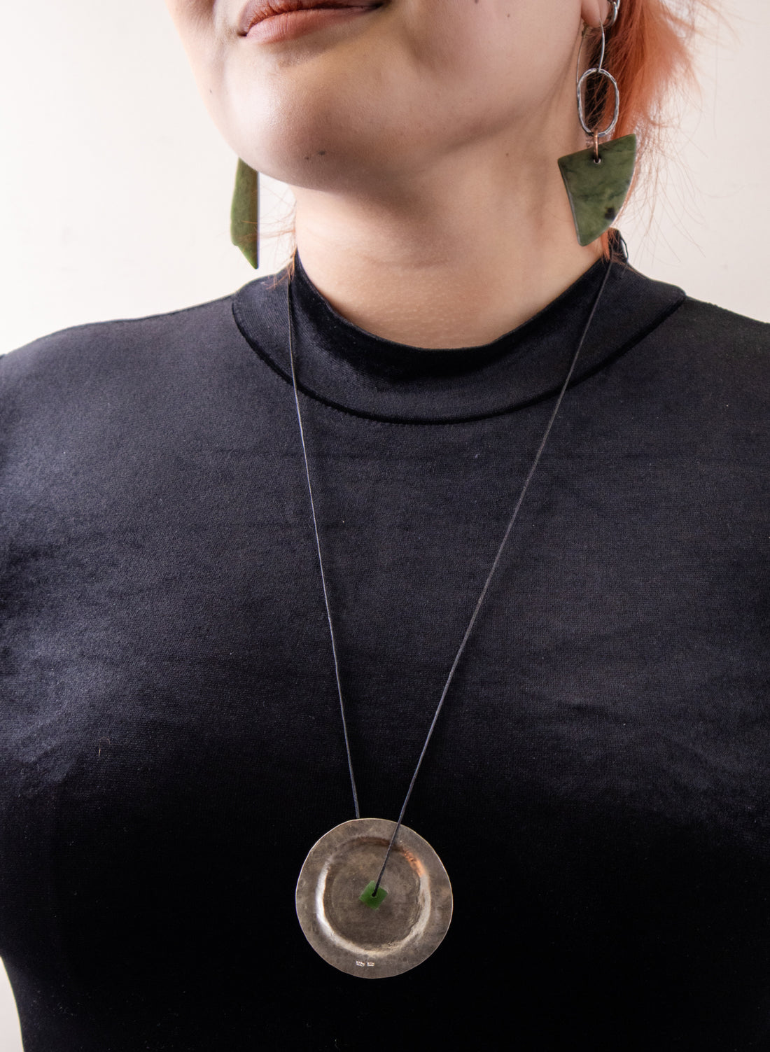 Round Silver Necklace