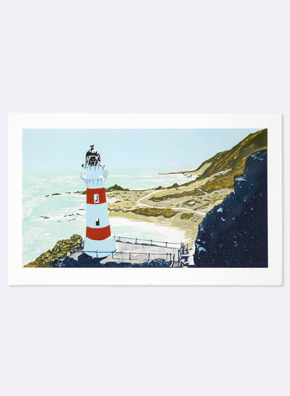 Cape Palliser - Woodblock Print