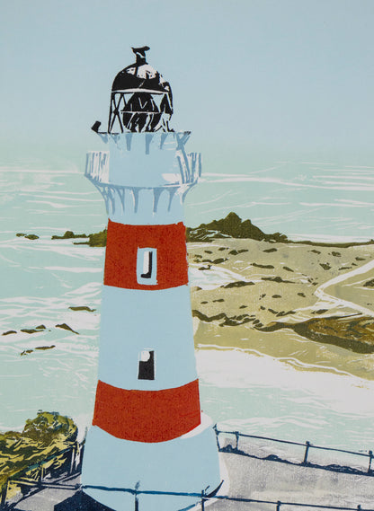 Cape Palliser - Woodblock Print