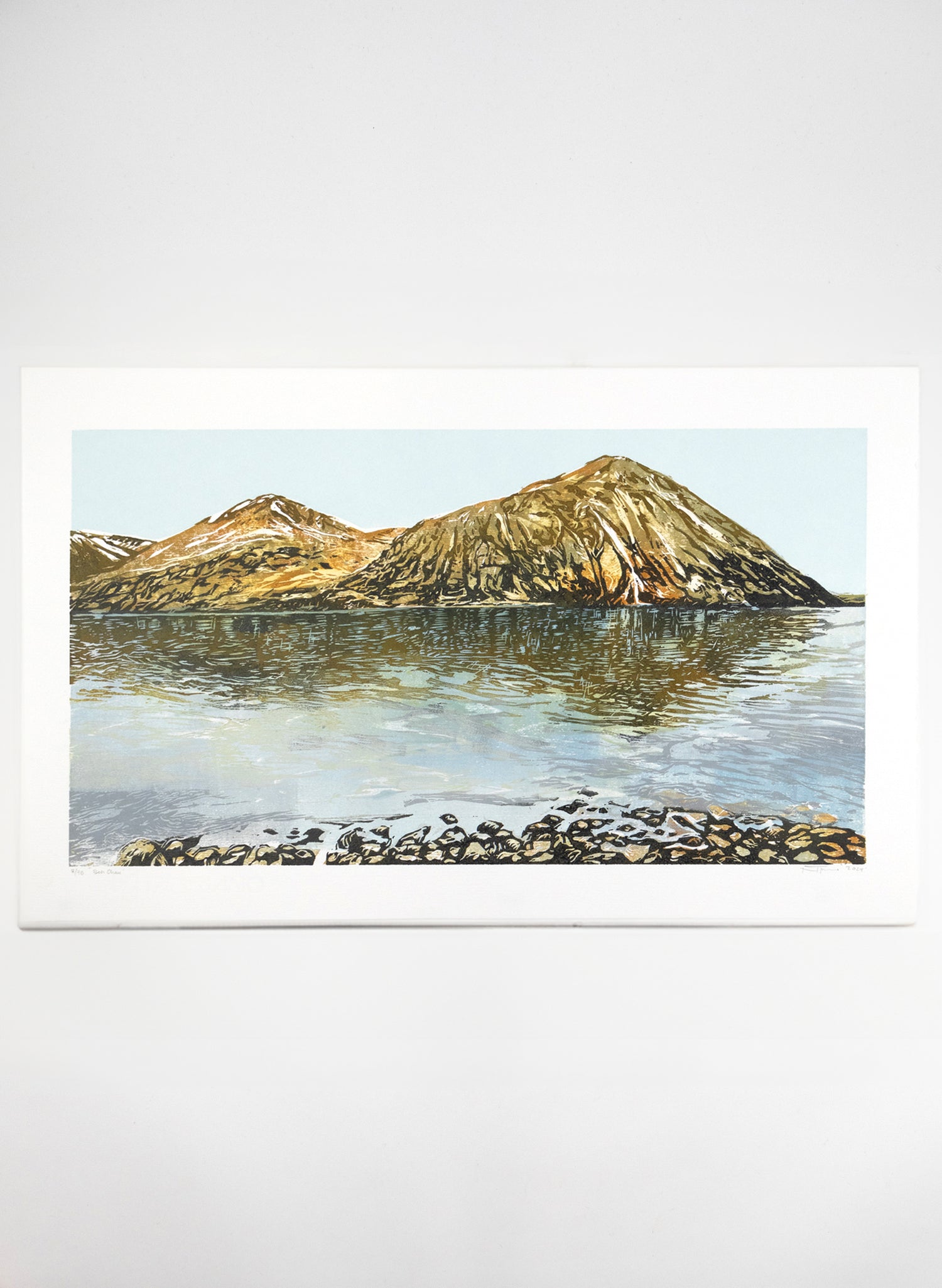Ben Ohau - Woodblock Print