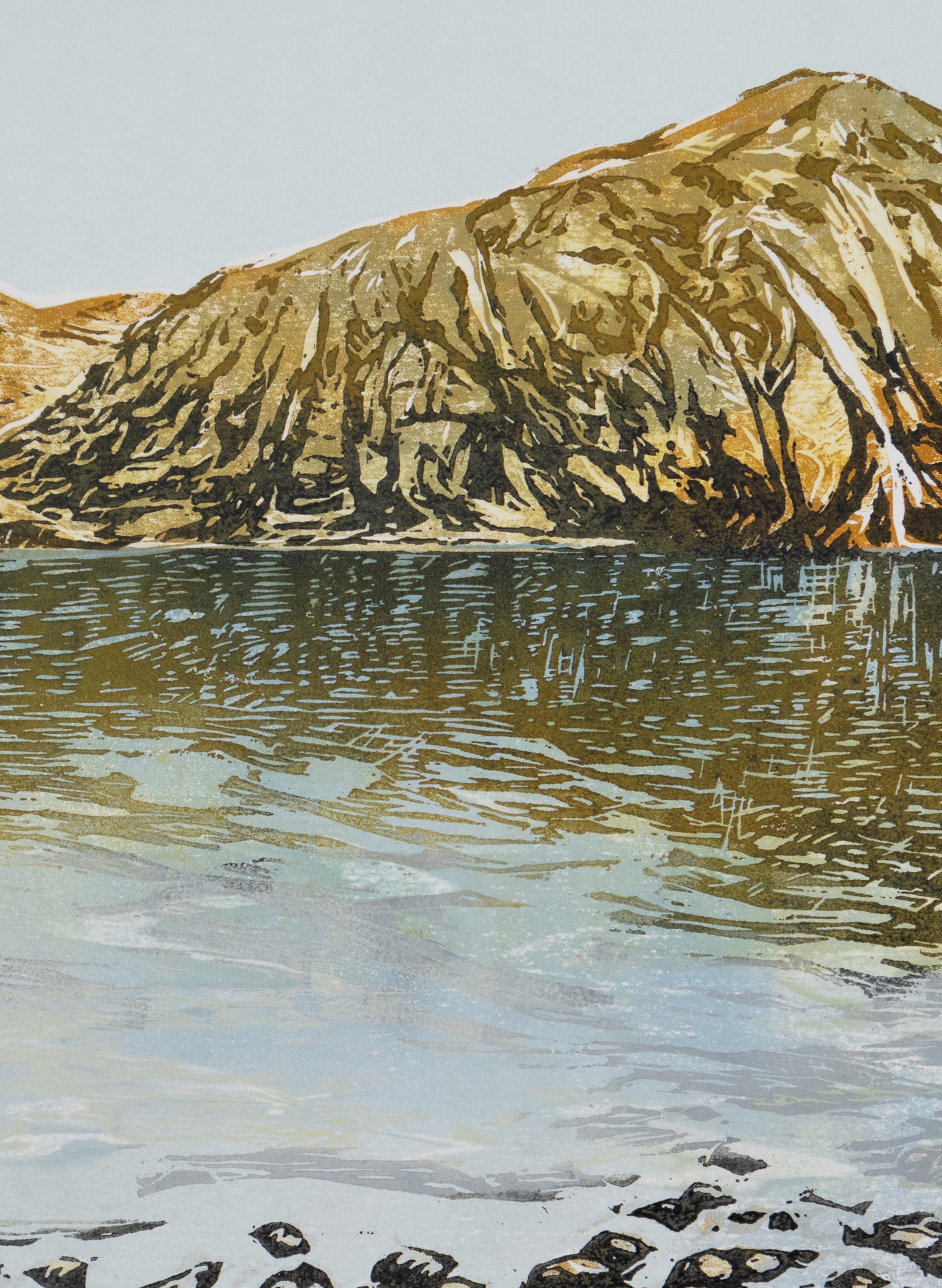 Ben Ohau - Woodblock Print