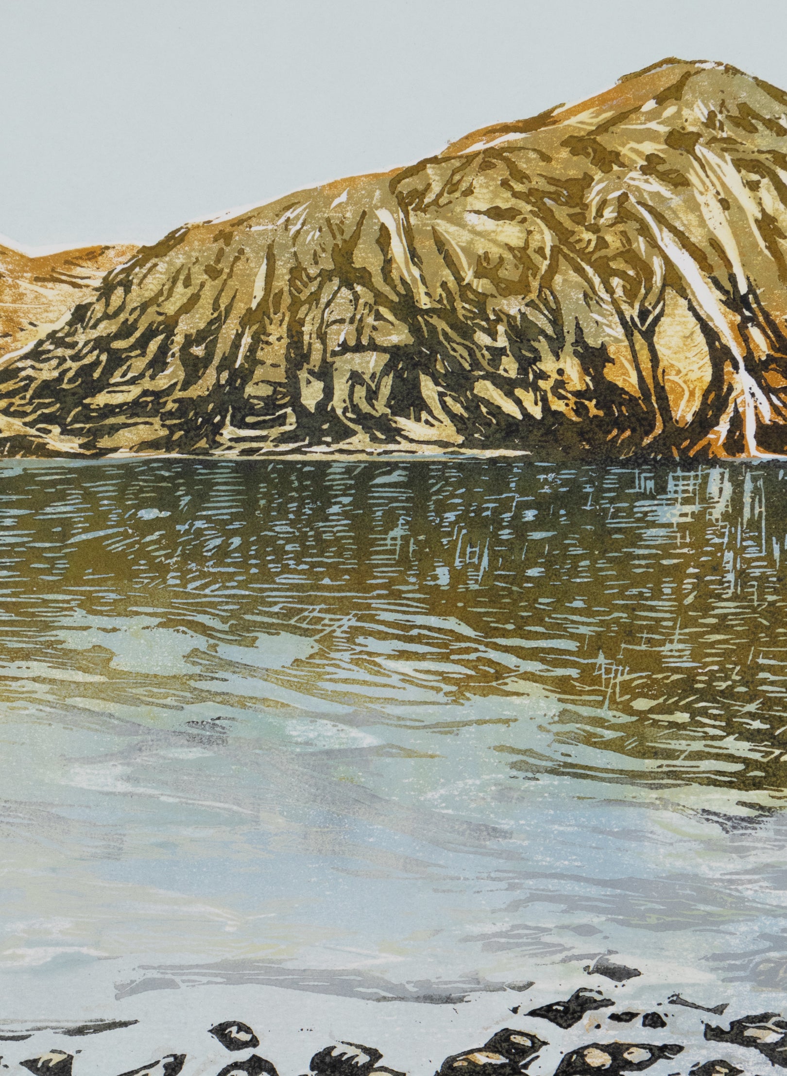 Ben Ohau - Woodblock Print