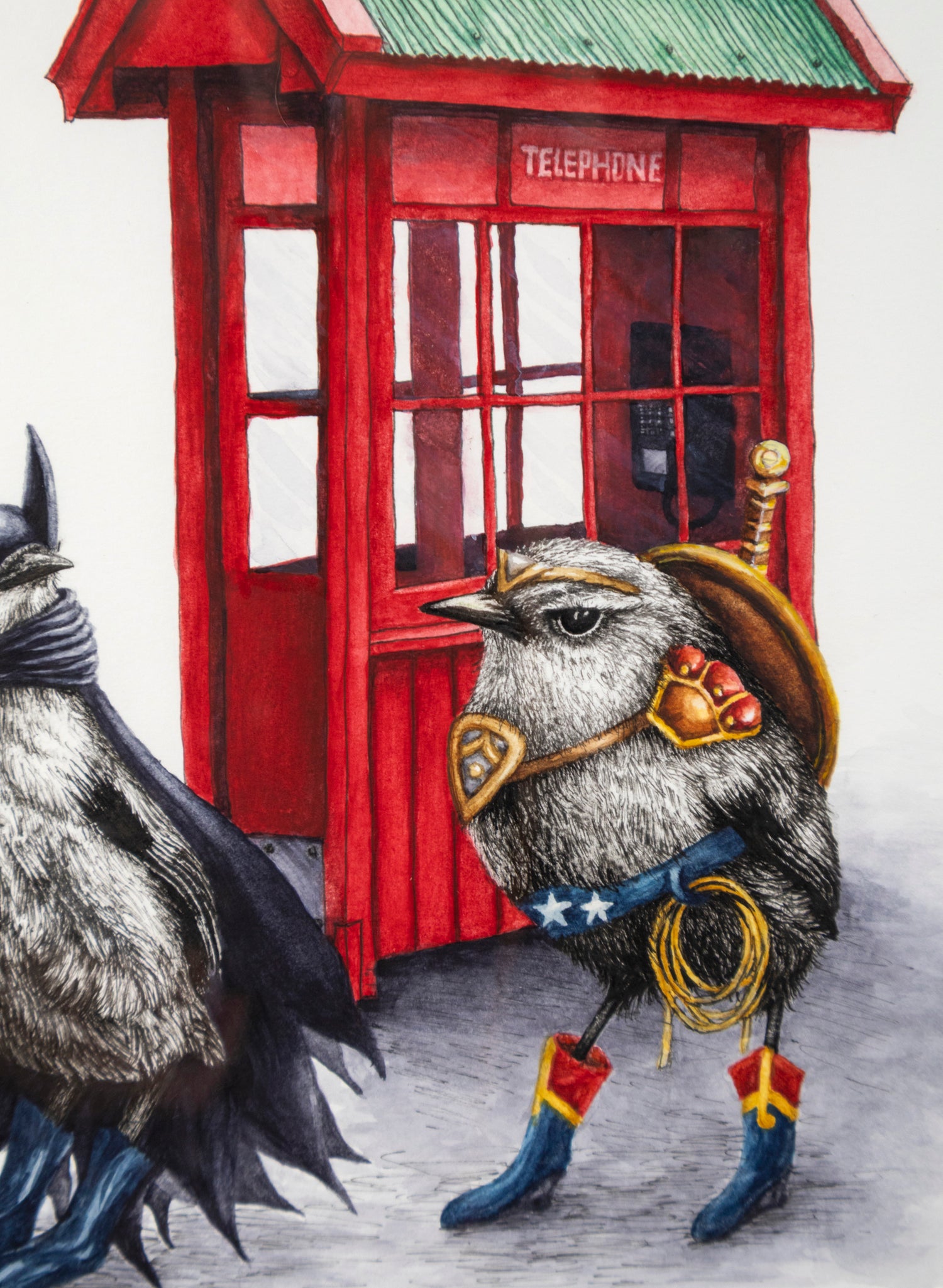 Superheroes - Framed Original