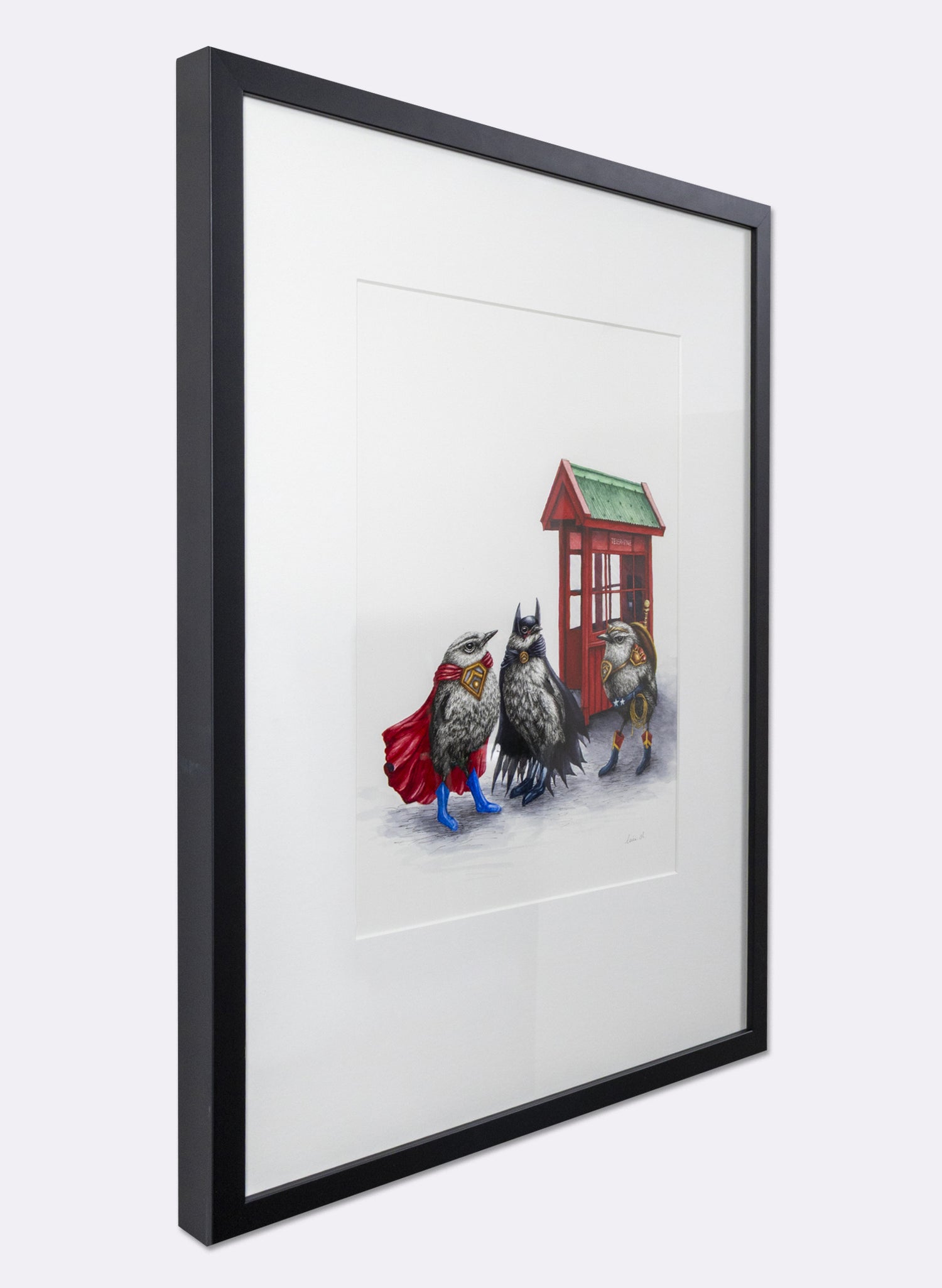 Superheroes - Framed Original