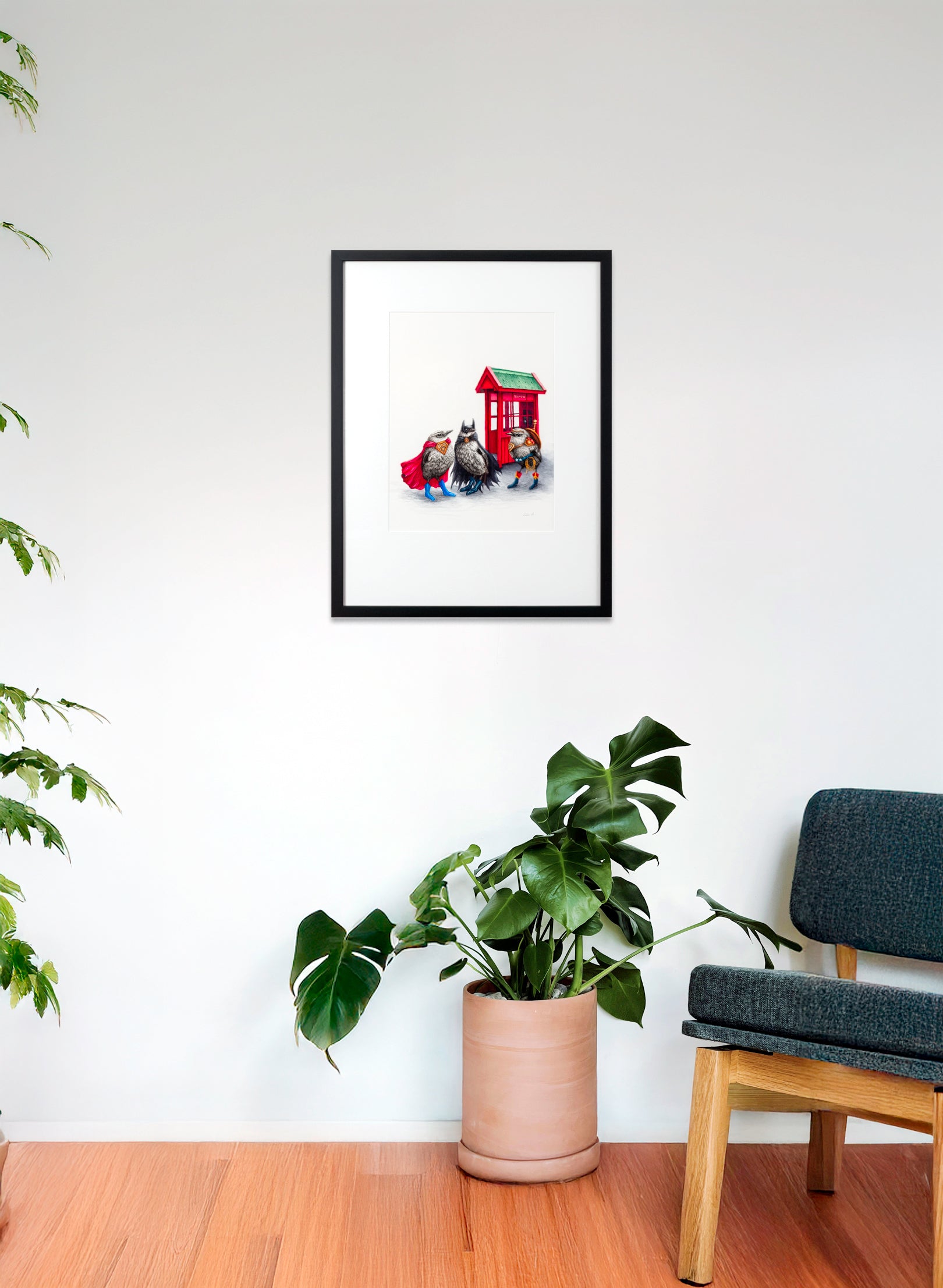 Superheroes - Framed Original