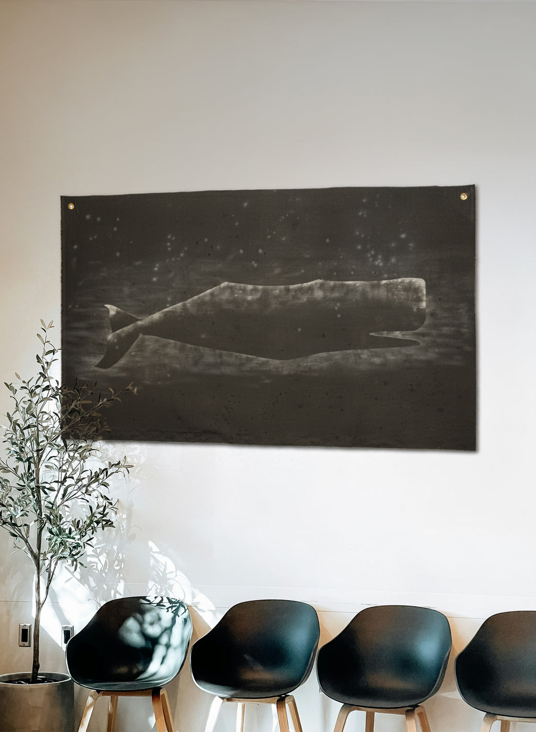Large Heavy Whale Flag 7/12