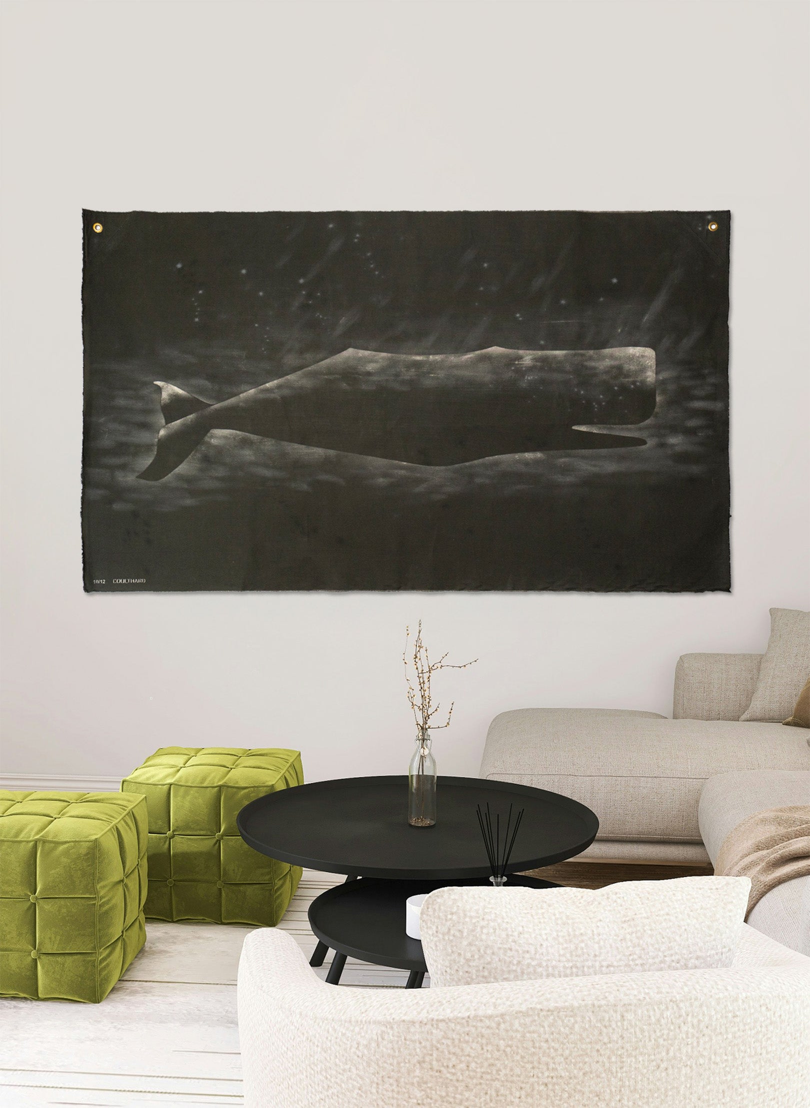 Large Heavy Whale Flag 10/12