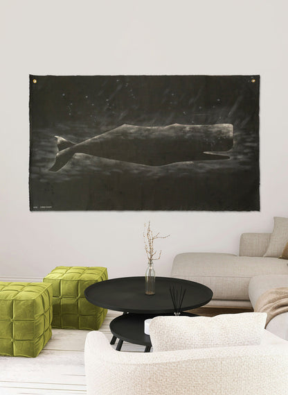 Large Heavy Whale Flag 10/12