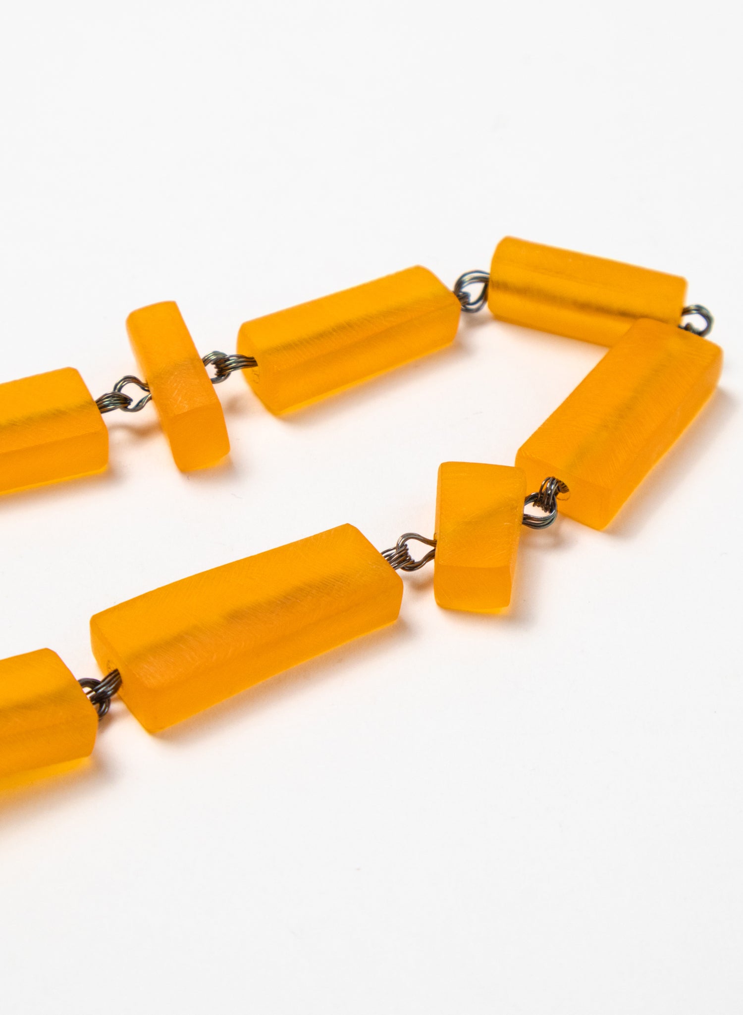 Rectangle Bead Necklace Medium