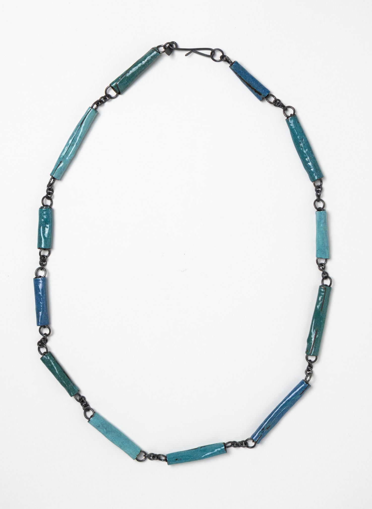Tube Enamel Necklace
