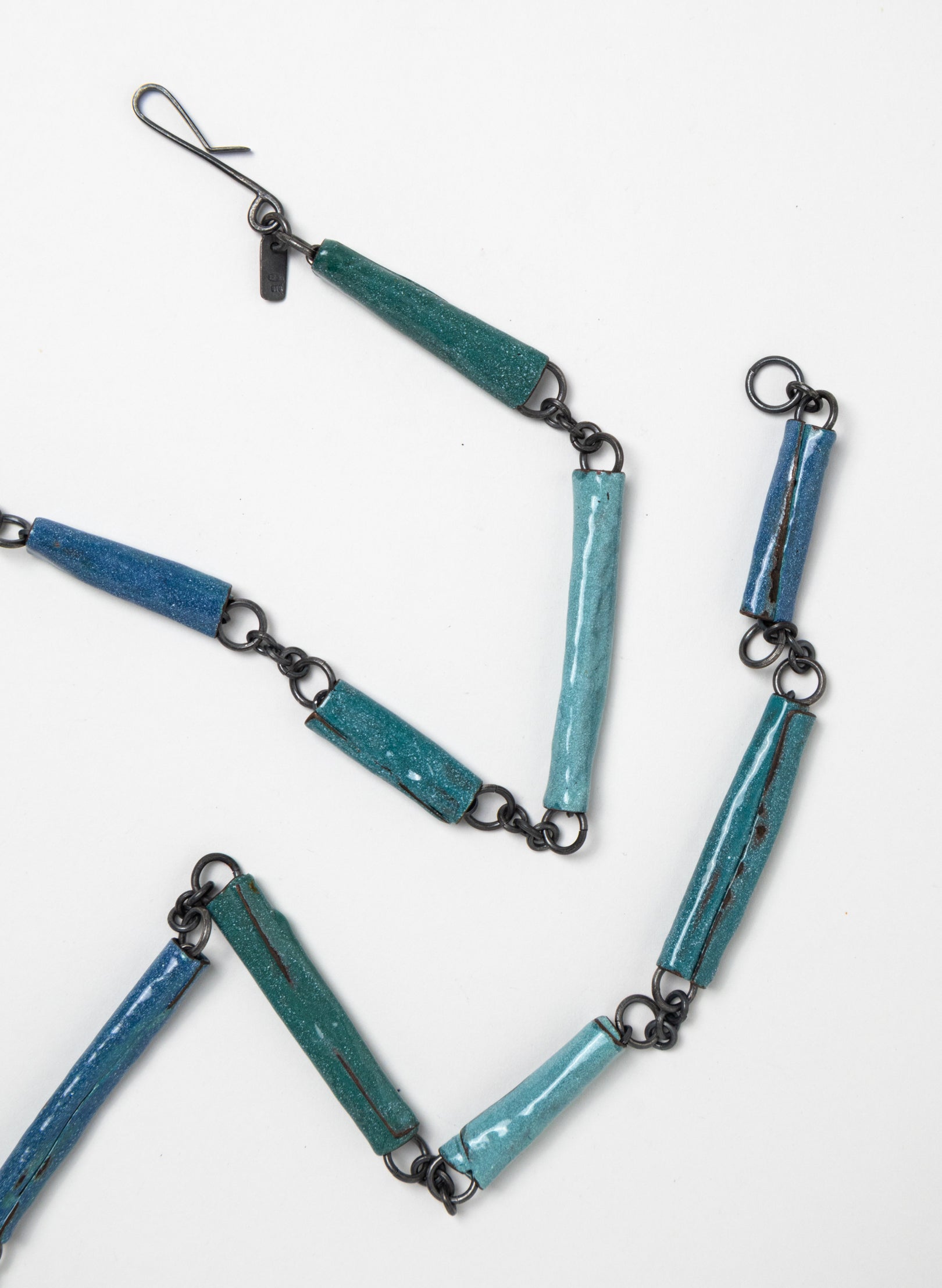 Tube Enamel Necklace