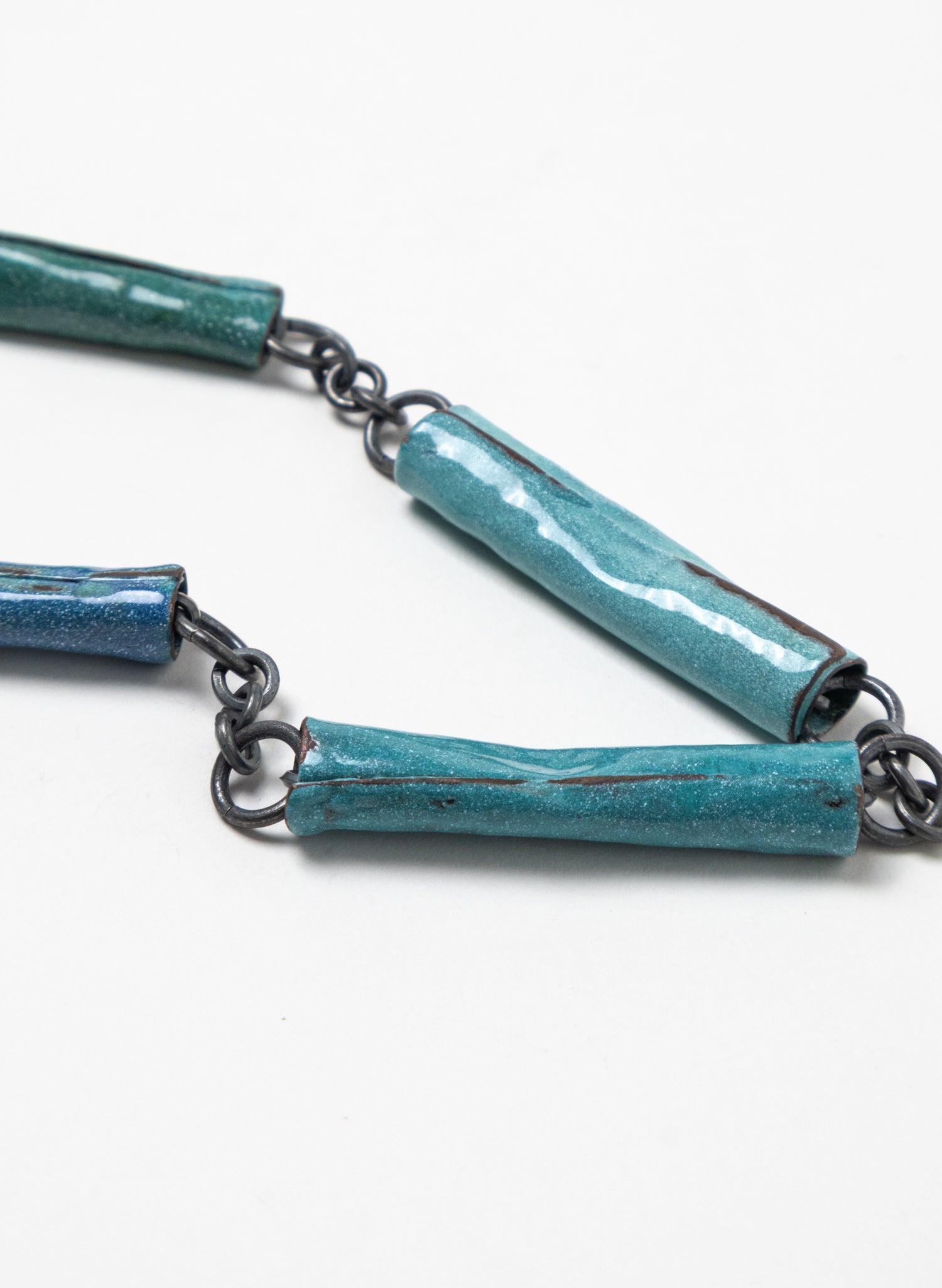 Tube Enamel Necklace