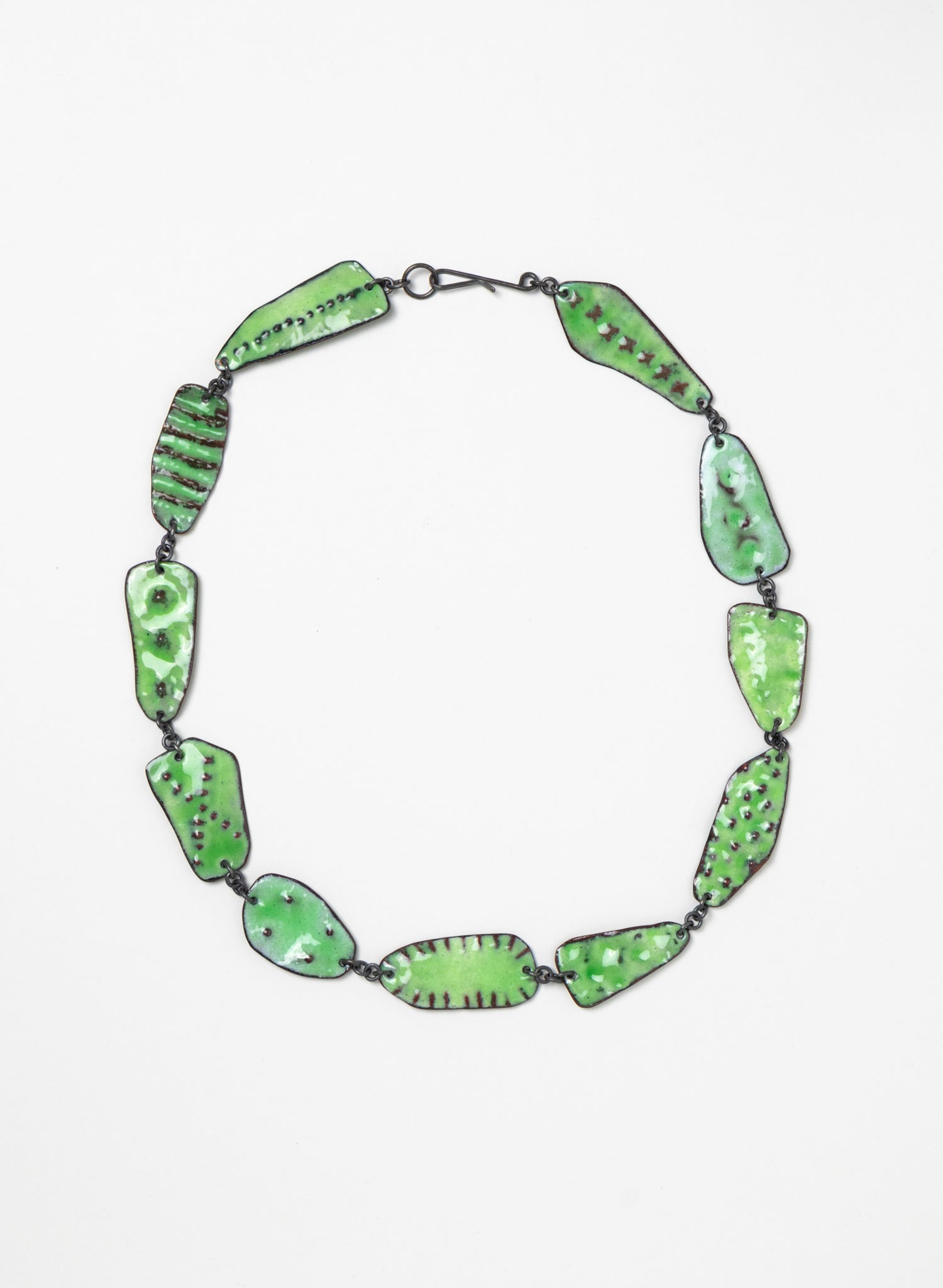 Embossed Enamel Necklace