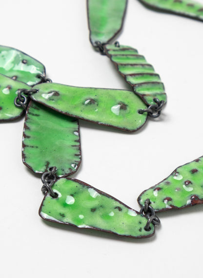 Embossed Enamel Necklace