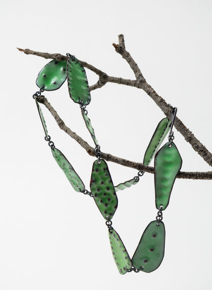 Embossed Enamel Necklace