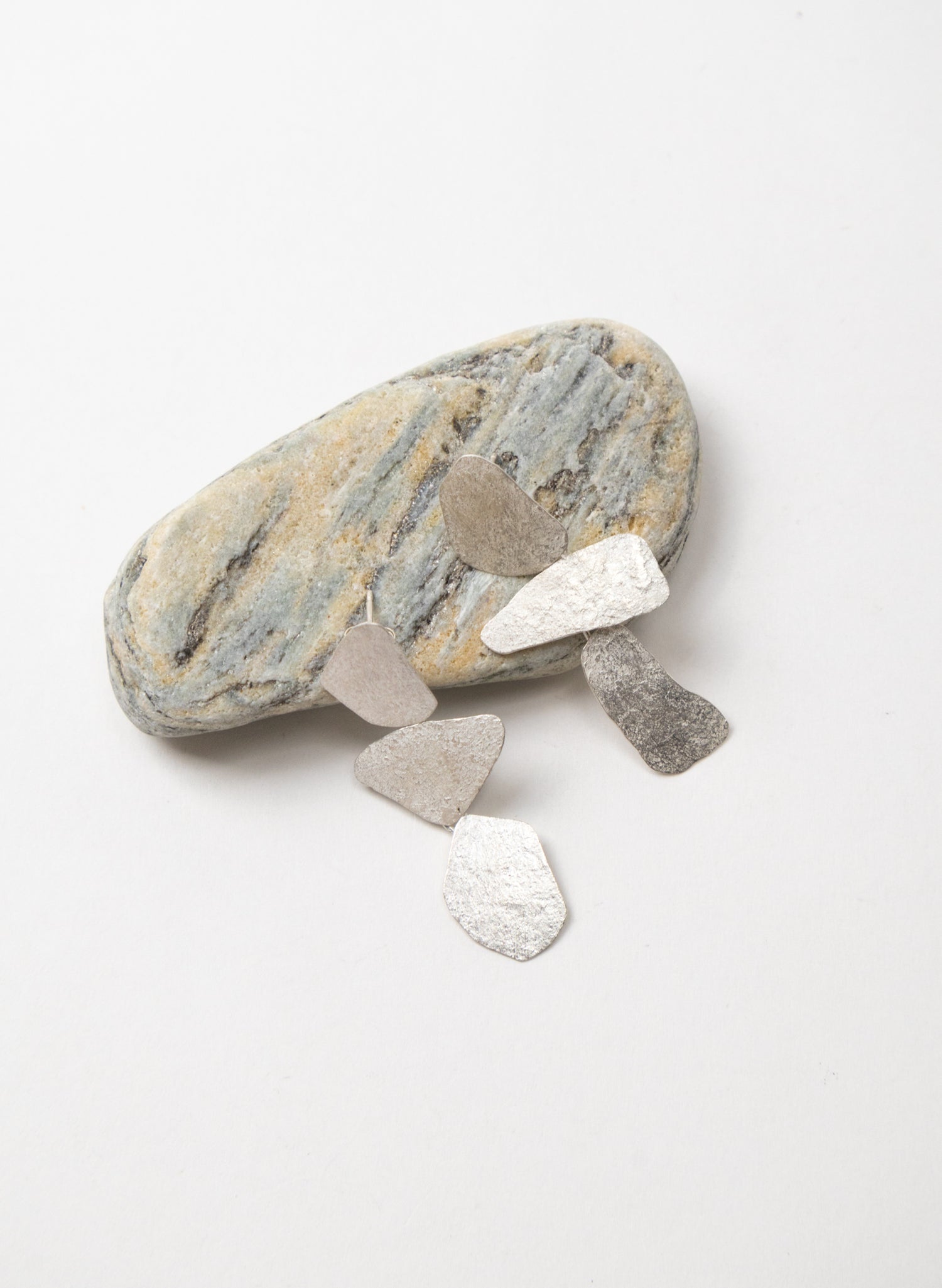 Silver Stone Earrings