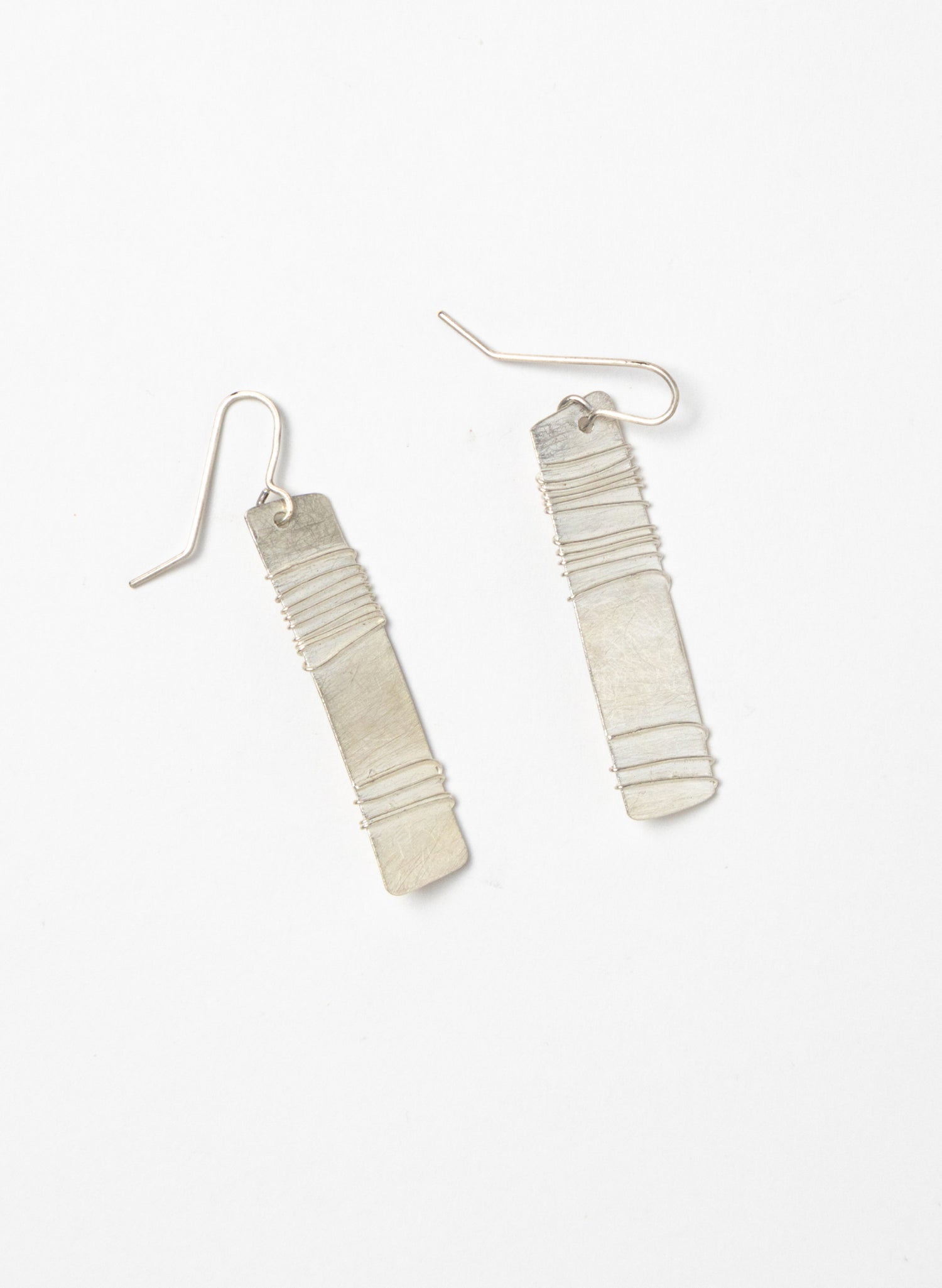 Wound Rectangle Earrings