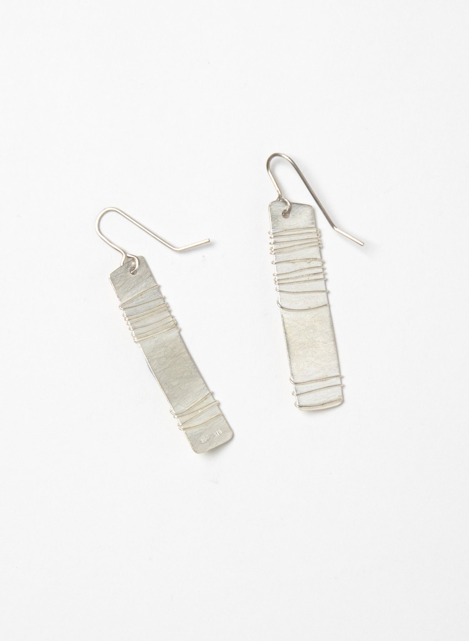 Wound Rectangle Earrings