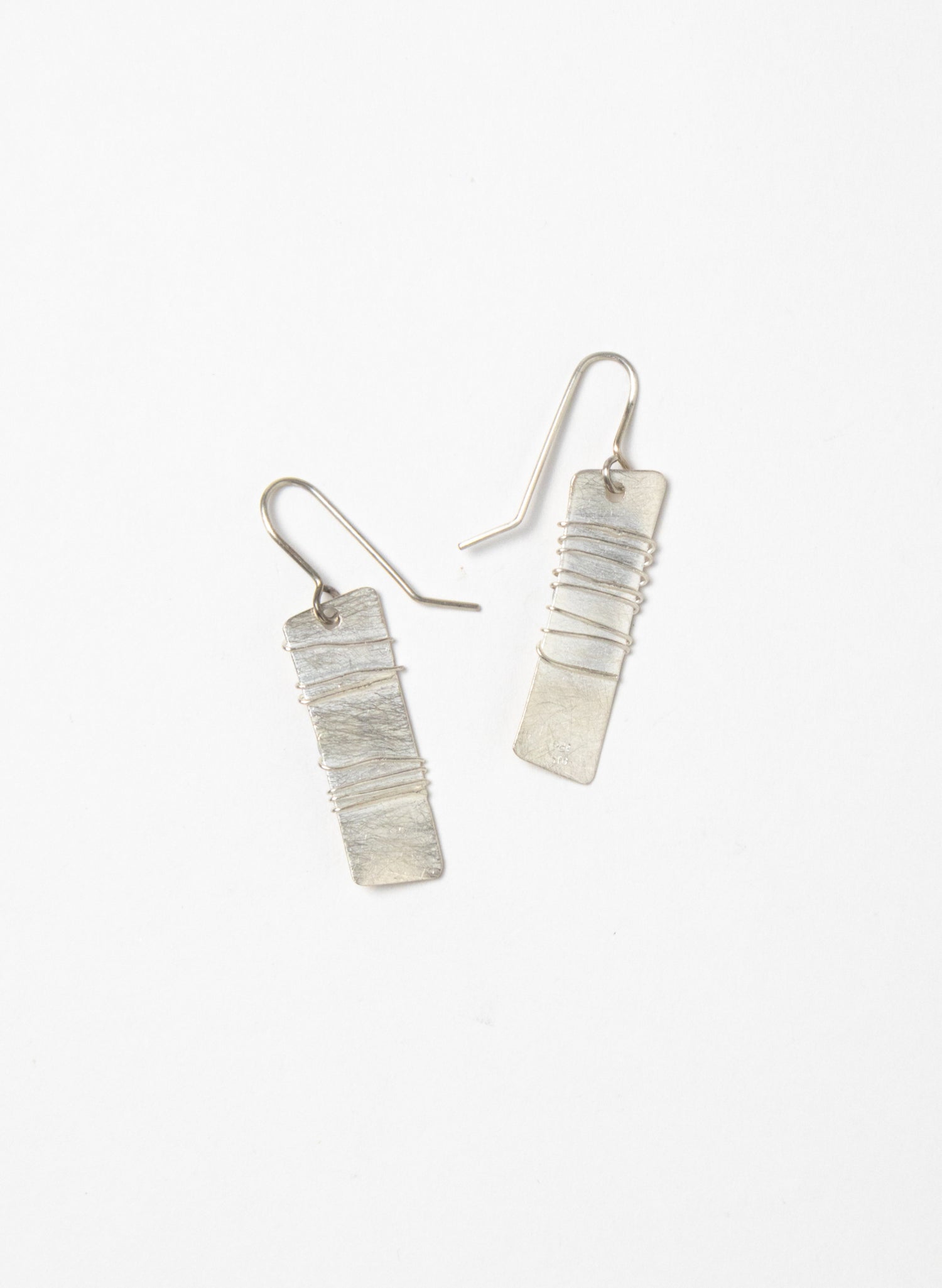 Wound Rectangle Earrings