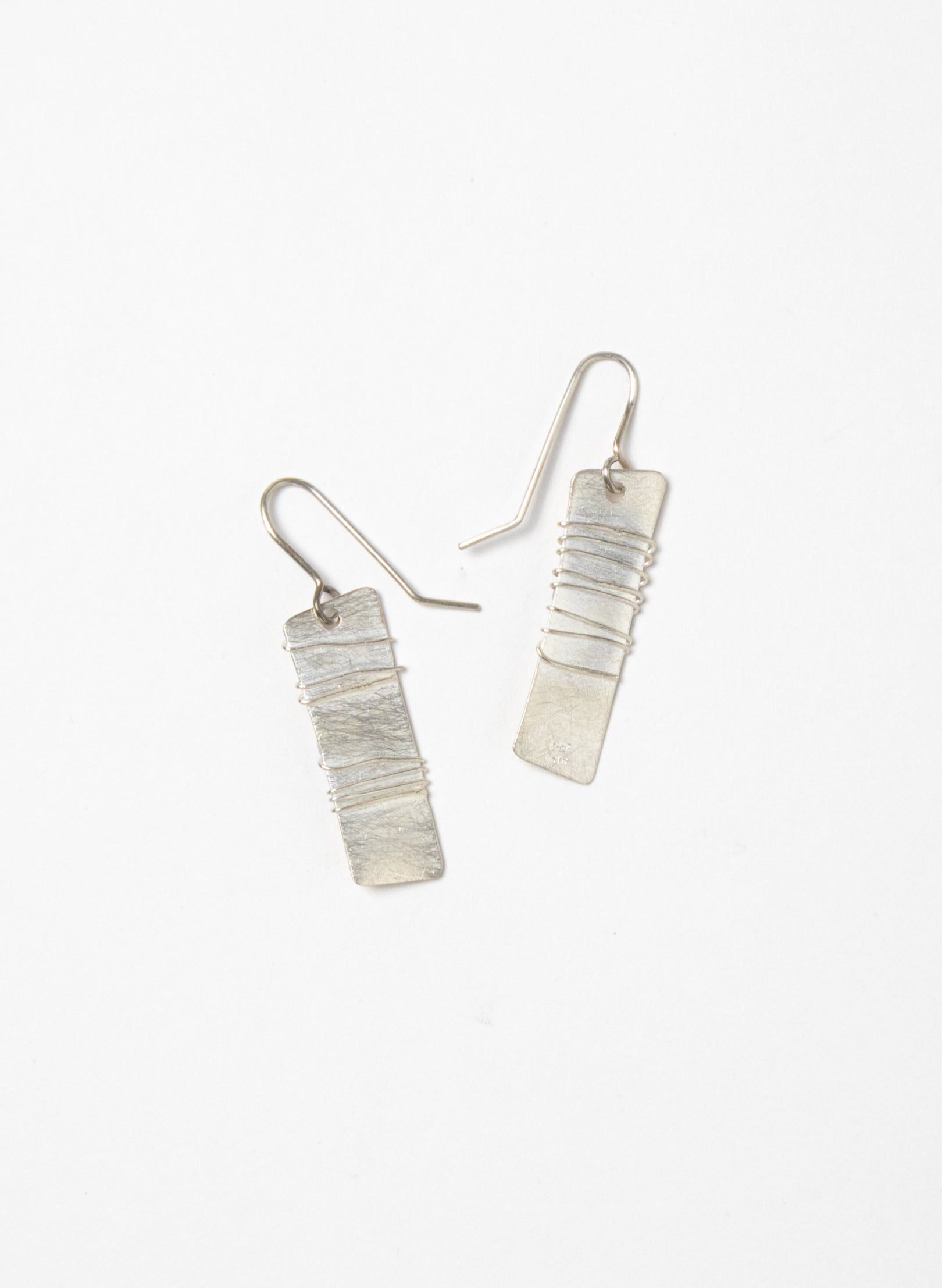 Wound Rectangle Earrings