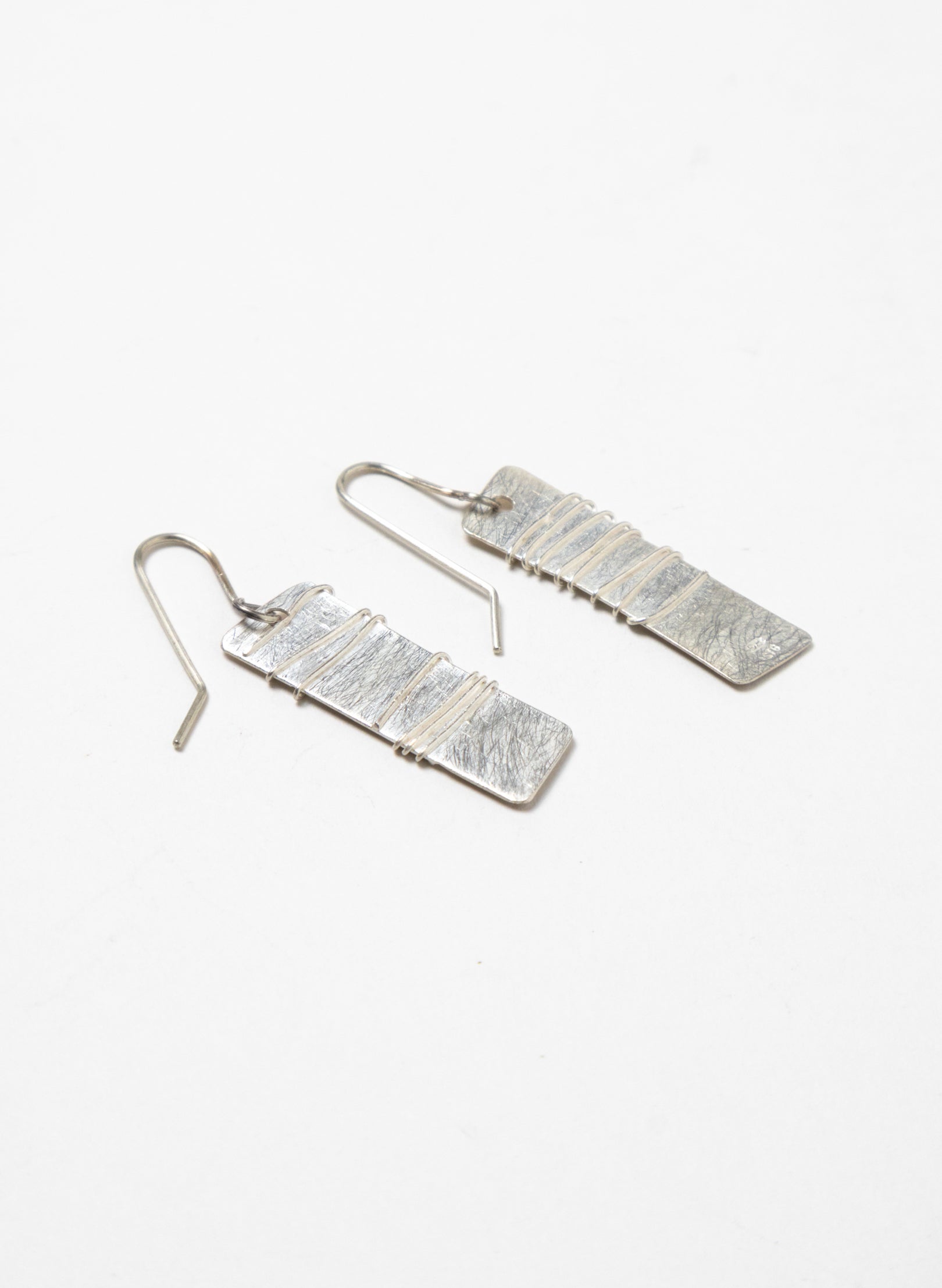 Wound Rectangle Earrings