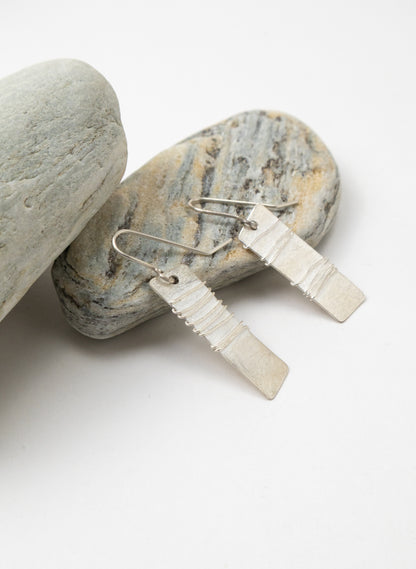Wound Rectangle Earrings