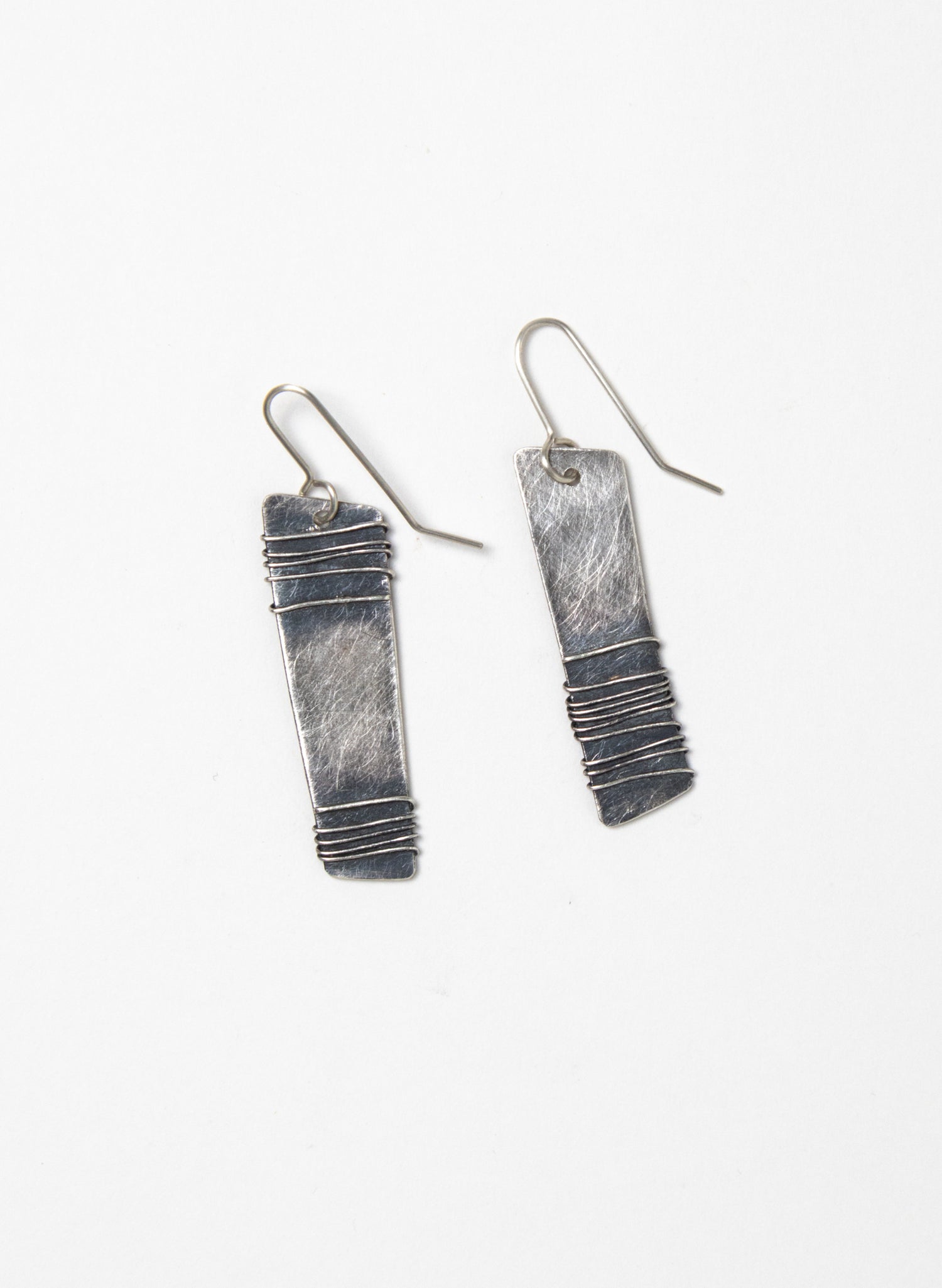 Wound Rectangle Earrings