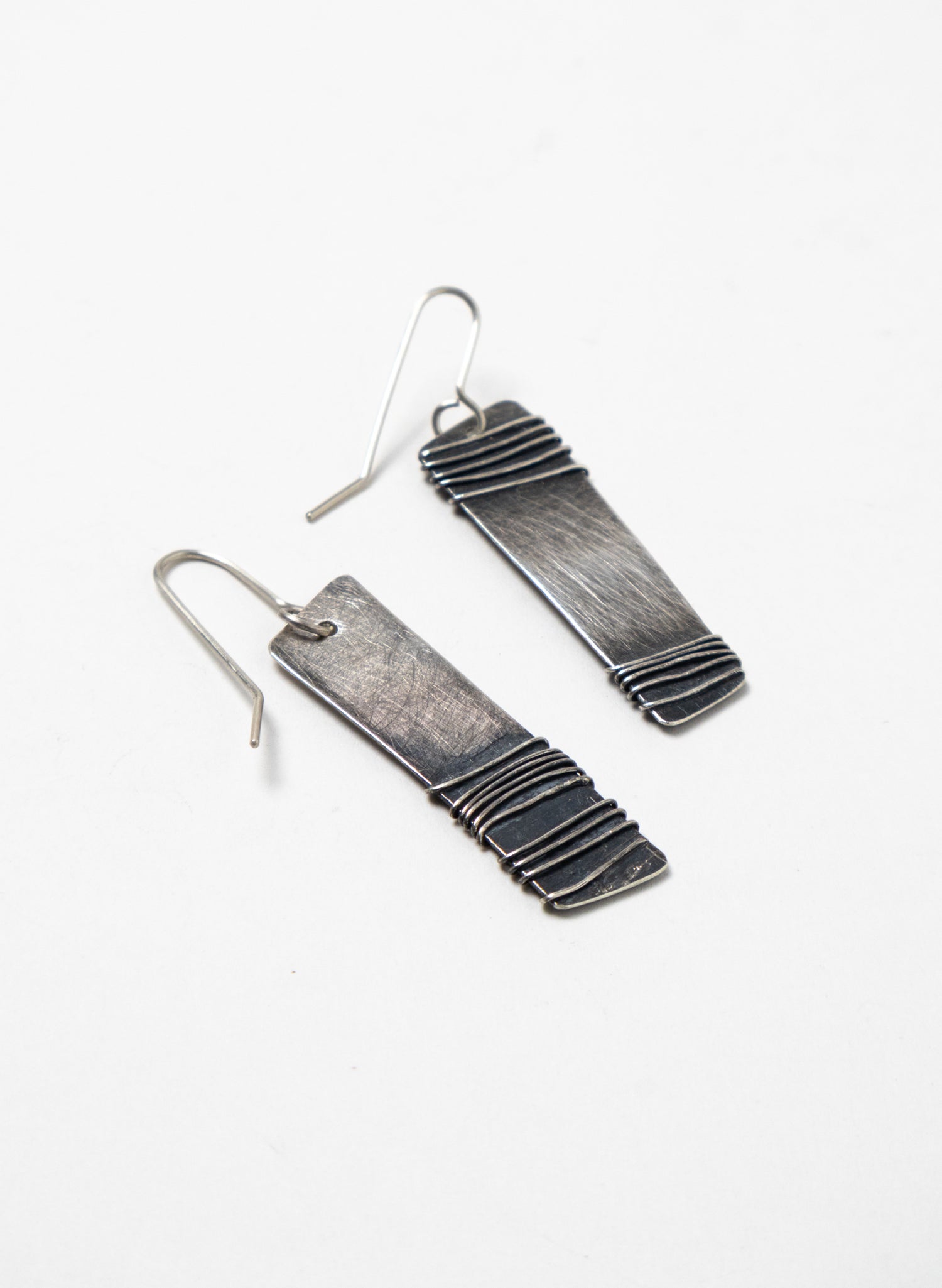 Wound Rectangle Earrings