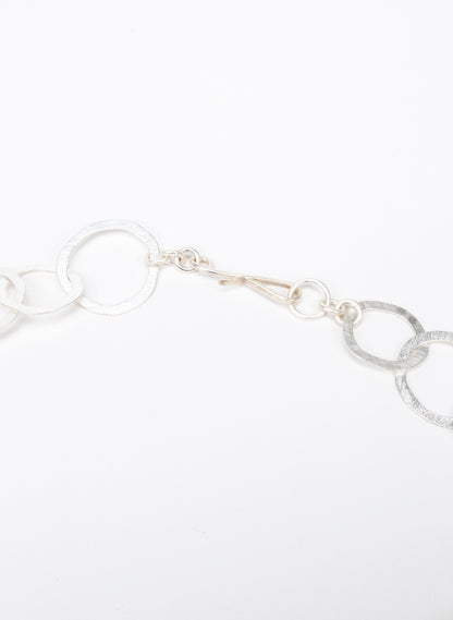 Round Link Necklace - Sterling Silver