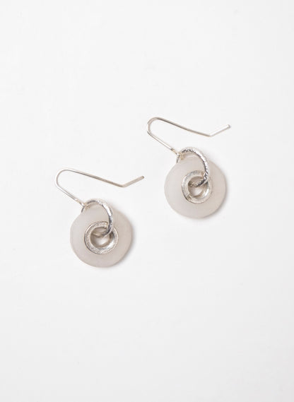 Perspex Circle Earrings