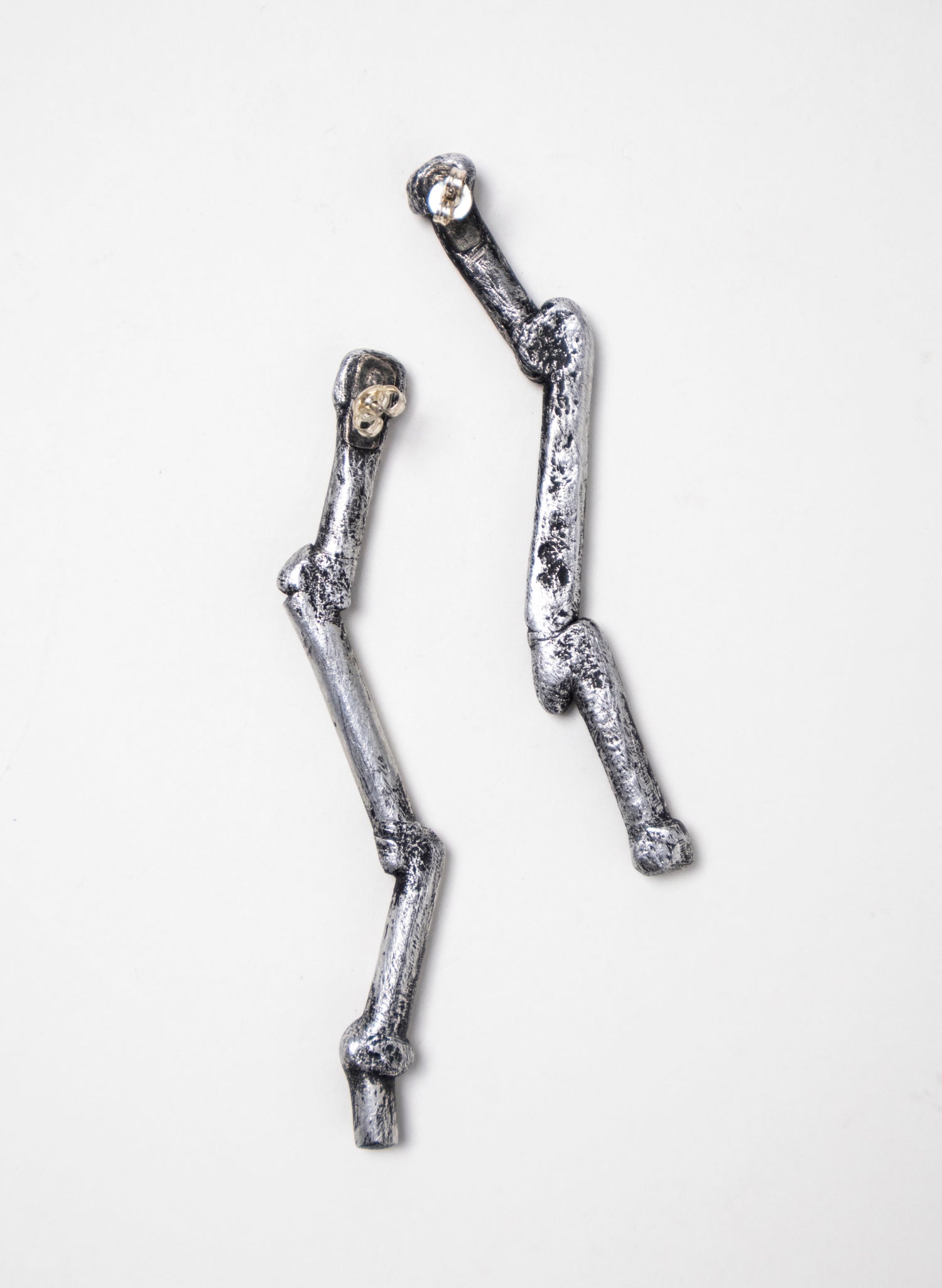 Long Crooked Rod Earrings