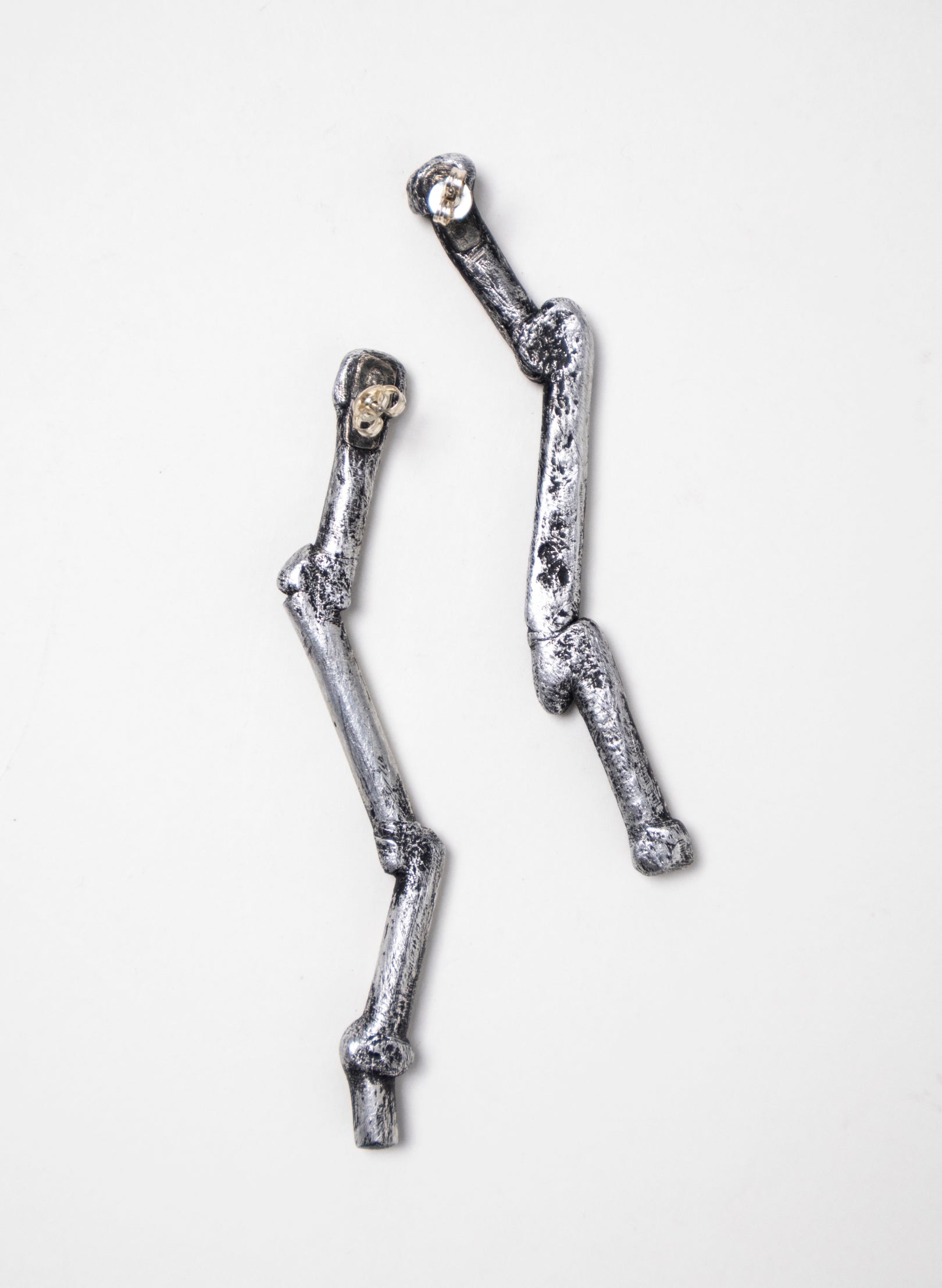 Long Crooked Rod Earrings