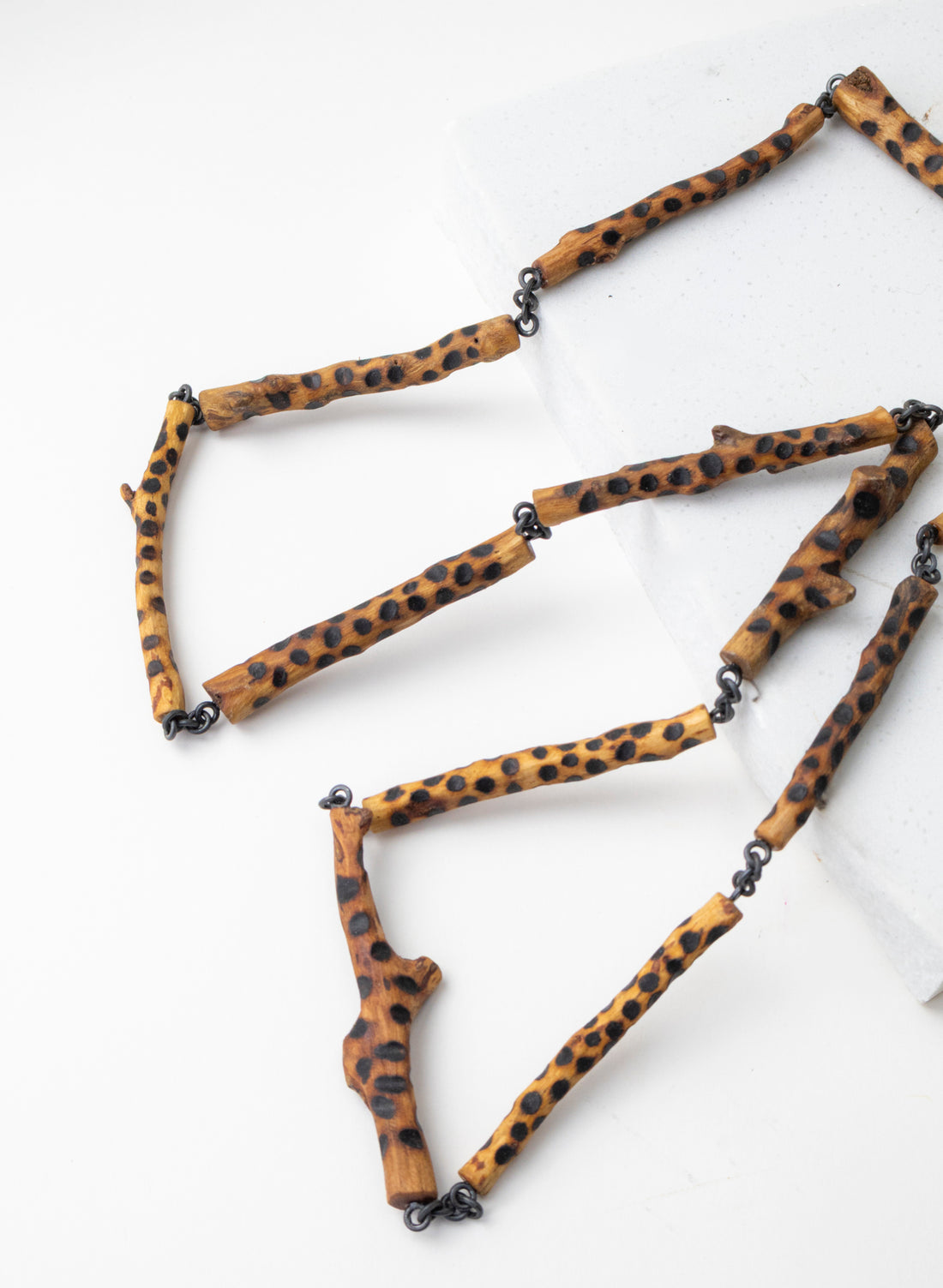 Twig Poker Dots Long Necklace