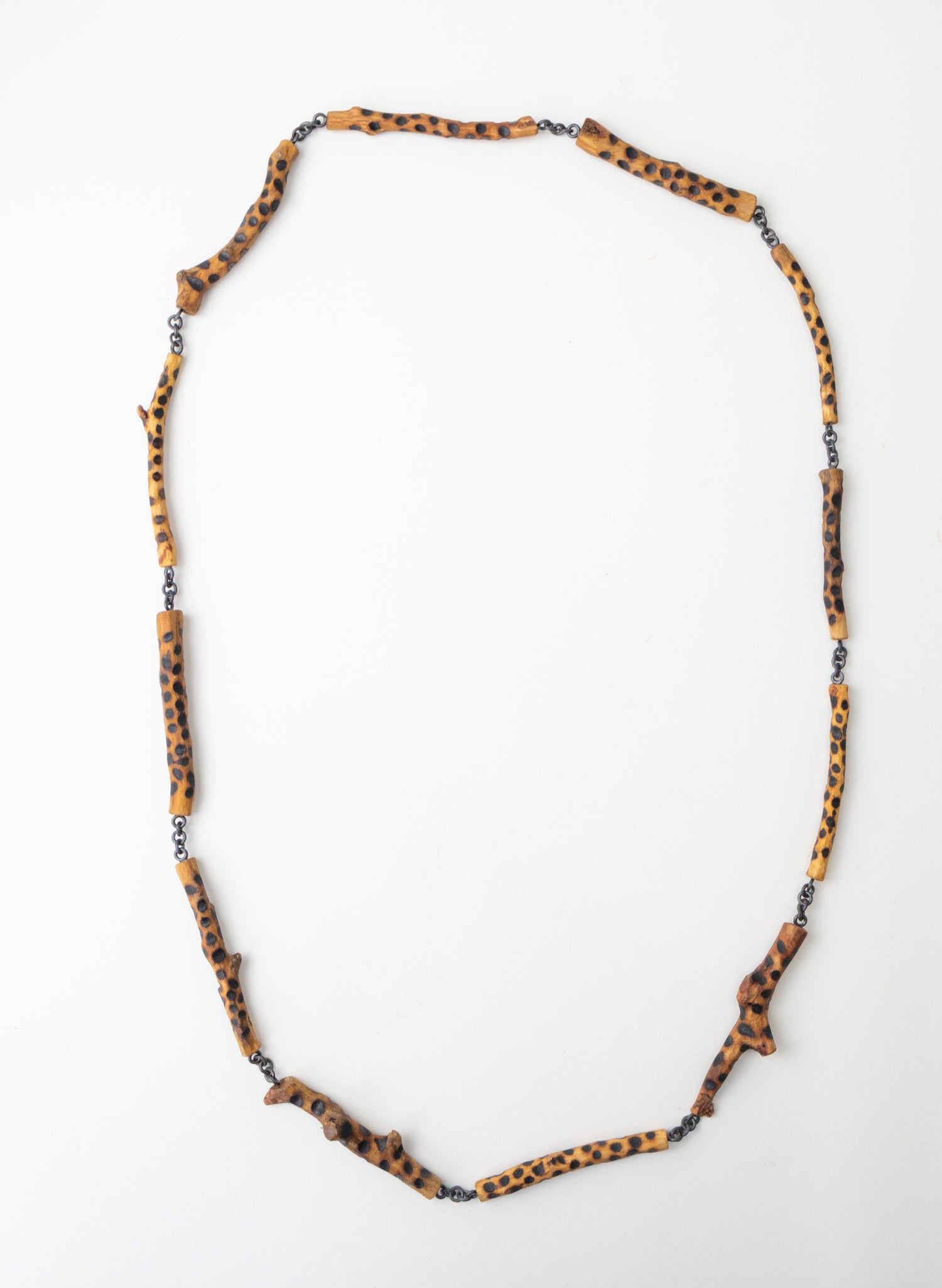Twig Poker Dots Long Necklace