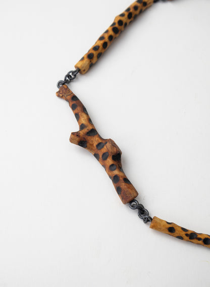 Twig Poker Dots Long Necklace
