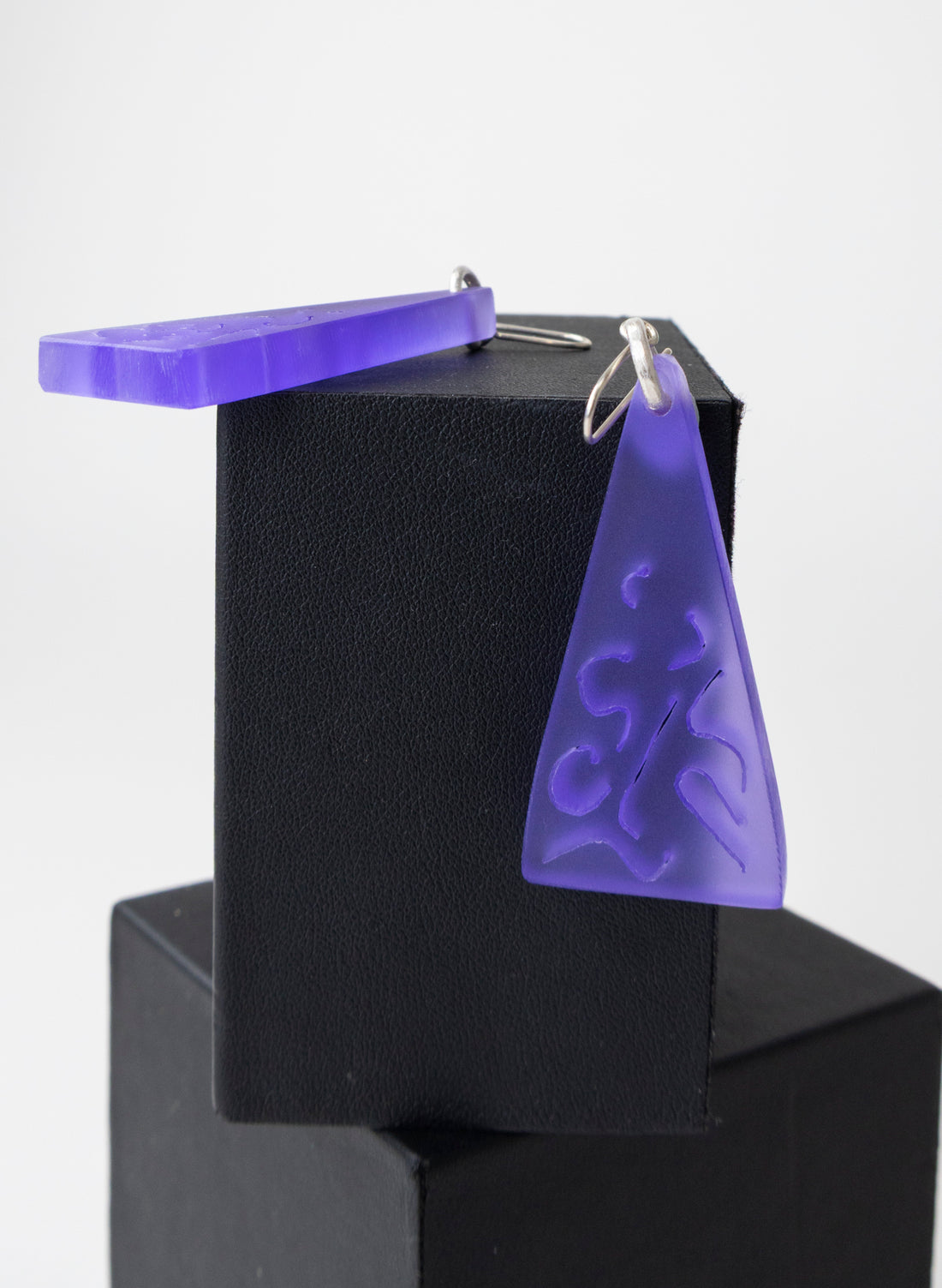 Perspex Triangle Earrings