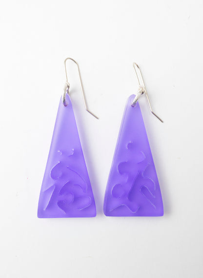 Perspex Triangle Earrings