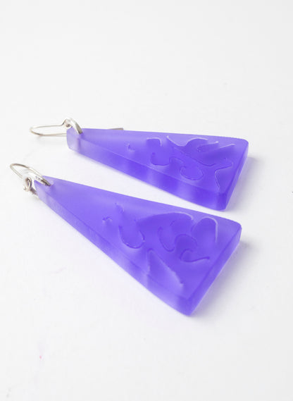 Perspex Triangle Earrings